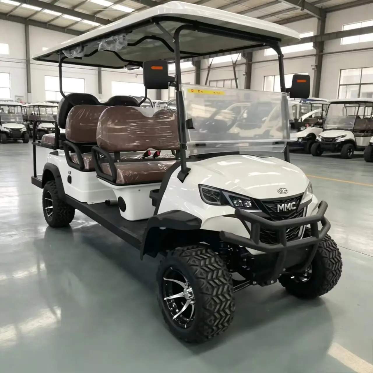 MMC 4WD Factory Supply Low Price Popular Modern Custom Brand 4000W/5000/7500W 48V/60/72V 2 4 6 8 Person Electric Golf Cart