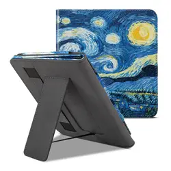 Leather E-Reader Case High Quality 8 Inch Superfiber Protective Shell Hand Strap Auto Sleep/Wake Smart Cover for Kobo Sage
