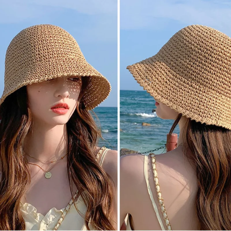 2023 Straw hat Summer Hats For Women Fashion chapeu feminino outdoor Sunhats gorros Visors Panama hat beach hats Travel Fedoras