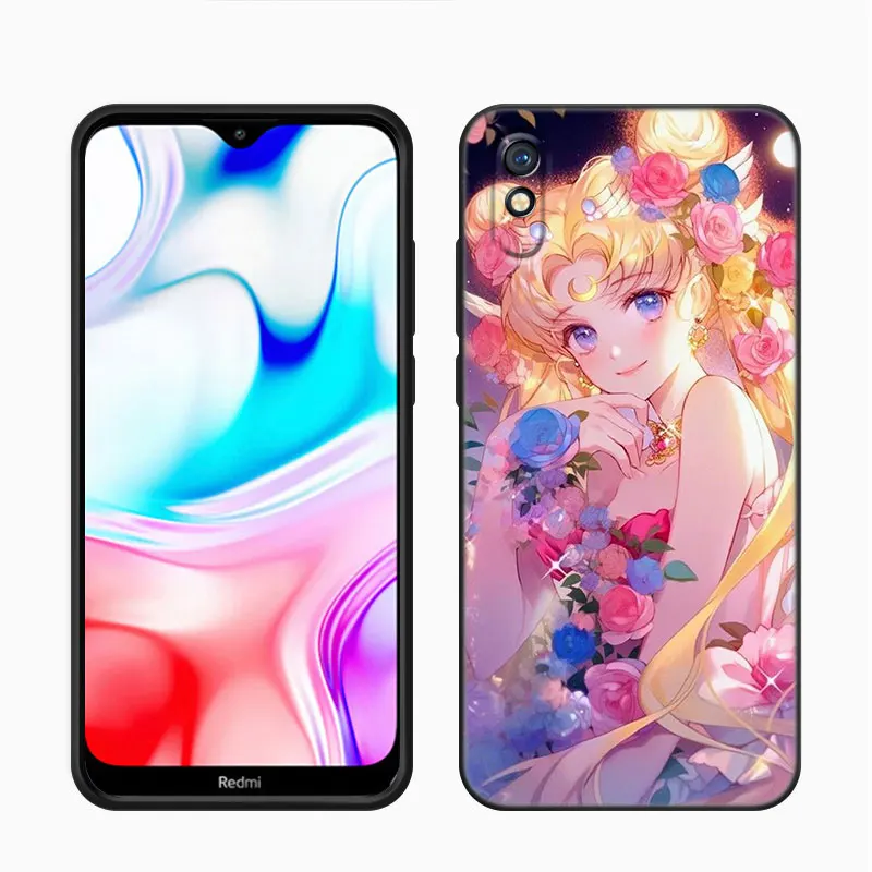 Sailor Moom Girl Black Case For Xiaomi Redmi 11 Prime 11A 12C 13C A1 A2 Plus A3 12 4G 10 13R 5G 9A 10A 9C 10C 9i 12R Note 9T image 6