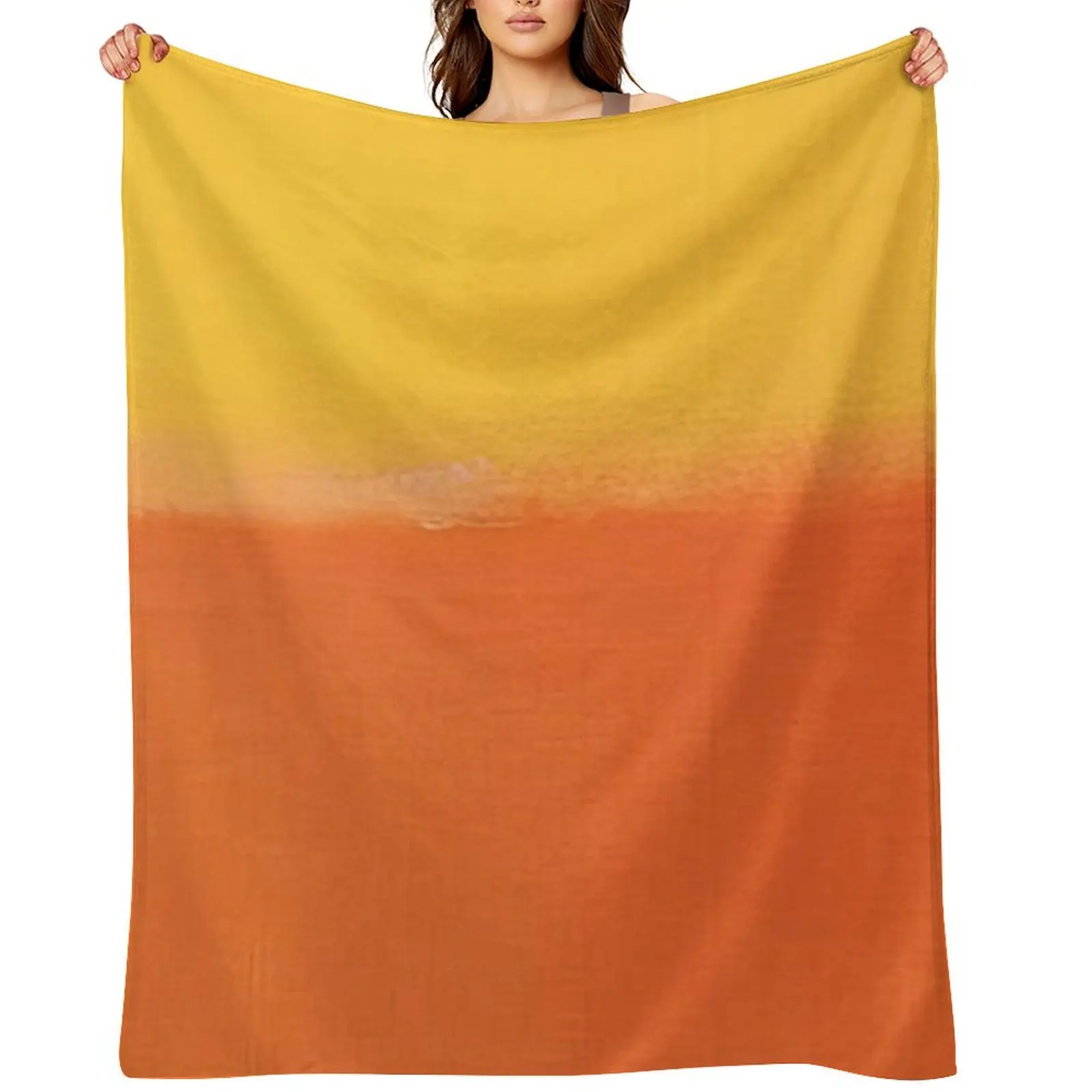

Mark Rothko - Orange and Yellow - 1956 Throw Blanket Loose Plush Thermal Sofa Quilt Blankets