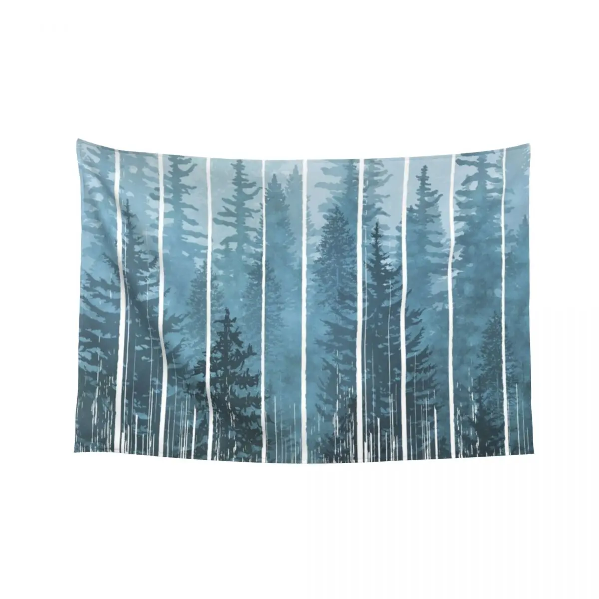 

Grunge Dripping Turquoise Misty Forest Tapestry Mushroom Decoration Bedroom Korean Room Decor Tapestry