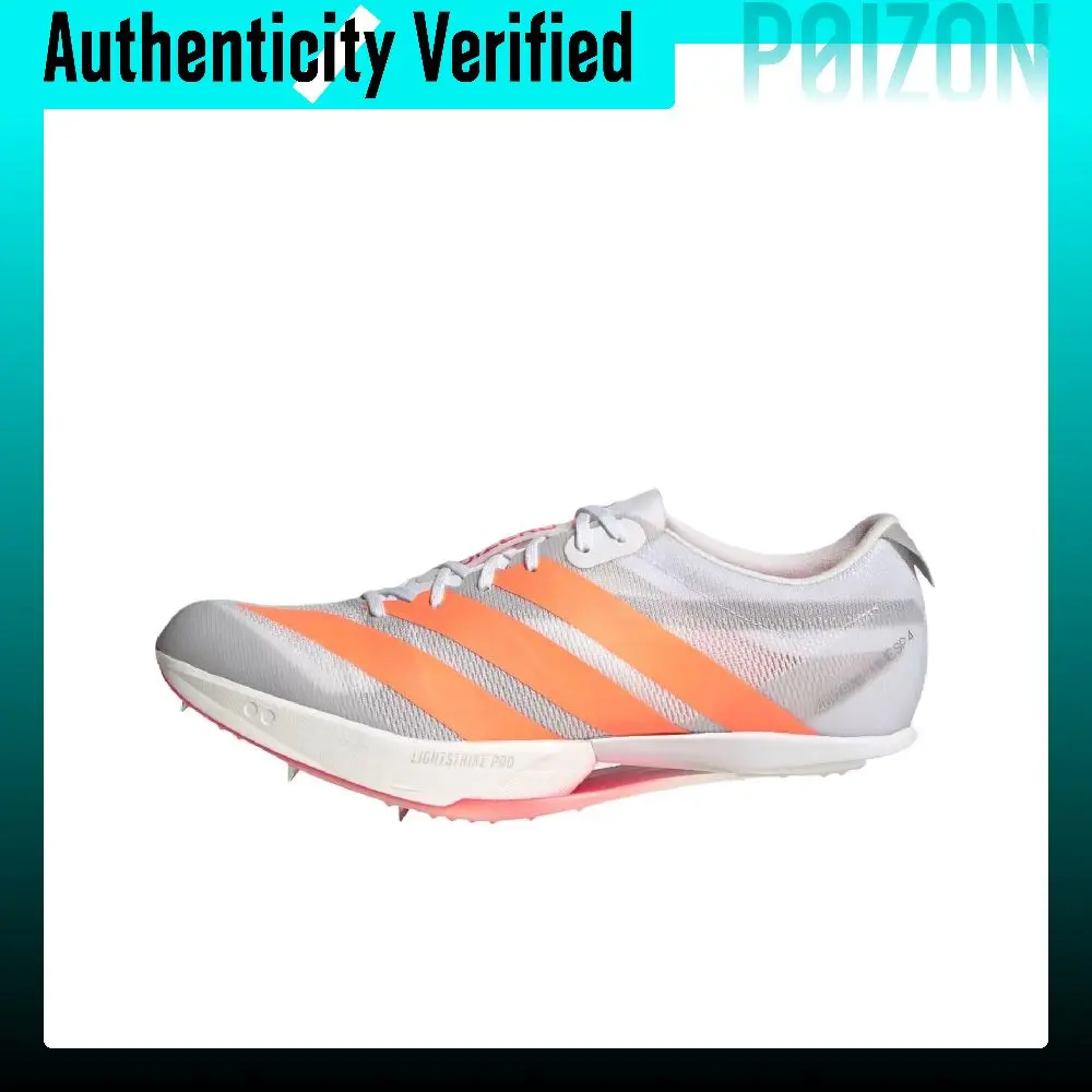 Adidas ADIZERO PRIME SP 4 Textile, Synthetic Leather Running Shoes Unisex Silver Orange JQ0795