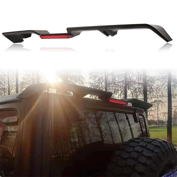 

Plusbeam Rear Roof Spoiler with Brake Light for Jeep Wrangler Jk JL 2018-2023 Rear Window Roof Spoiler High Mount Top Tail Light