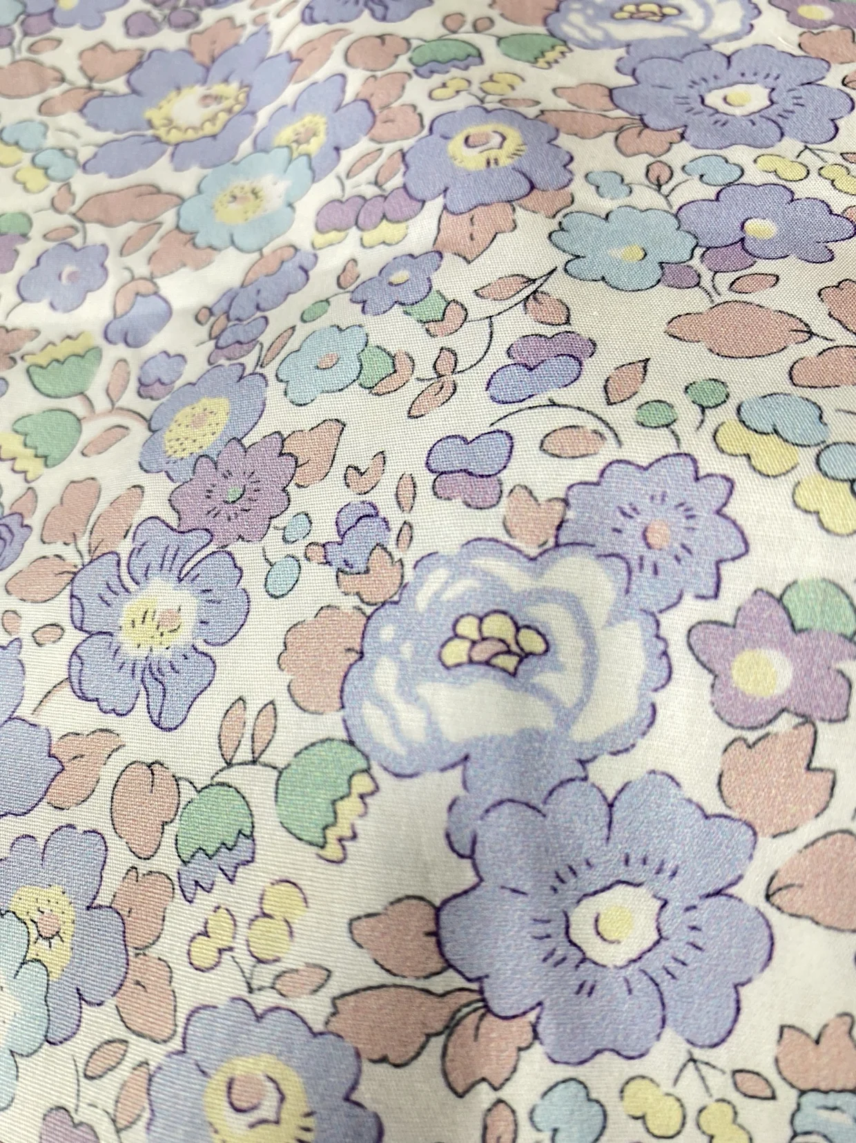 140x50cm Digital Printing Cotton 60s Thin Poplin Little Flower Sewing Fabric, Making Blouse Dress Handmade DIY Cloth