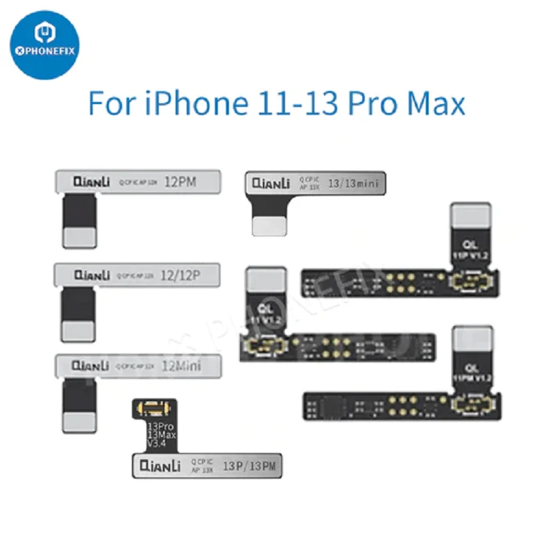 Qianli Copy Power Battery Data Corrector Flex Cable for iPhone 11 12 Pro 13 Solve Battery Encryption Remove Error Health Warning