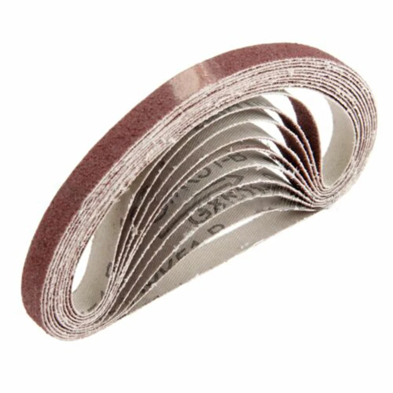 

10PCS/Set 330*10mm Sanding Belts 40-600 Grits Wood Soft Metal Polishing Sandpaper Abrasive Bands For Belt Sander Abrasive Tool