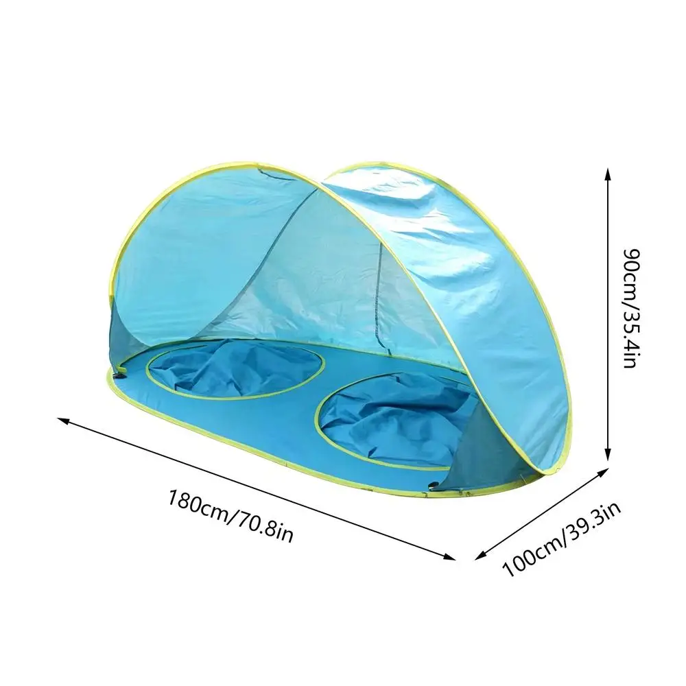 Kid Beach Tent With Pool UV Protection Sun Shelter Kids Pop-up Beach Tent Sun Shade For Outdoor Summer Camping Water Swimming image 3