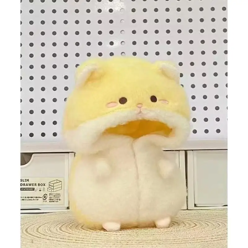 hot 10cm Doll Clothes Cartoon Hamster Yellow Doll Jumpsuits Set Changing Dress Game Cosplay Miniature Pajamas Cotton Stuffed