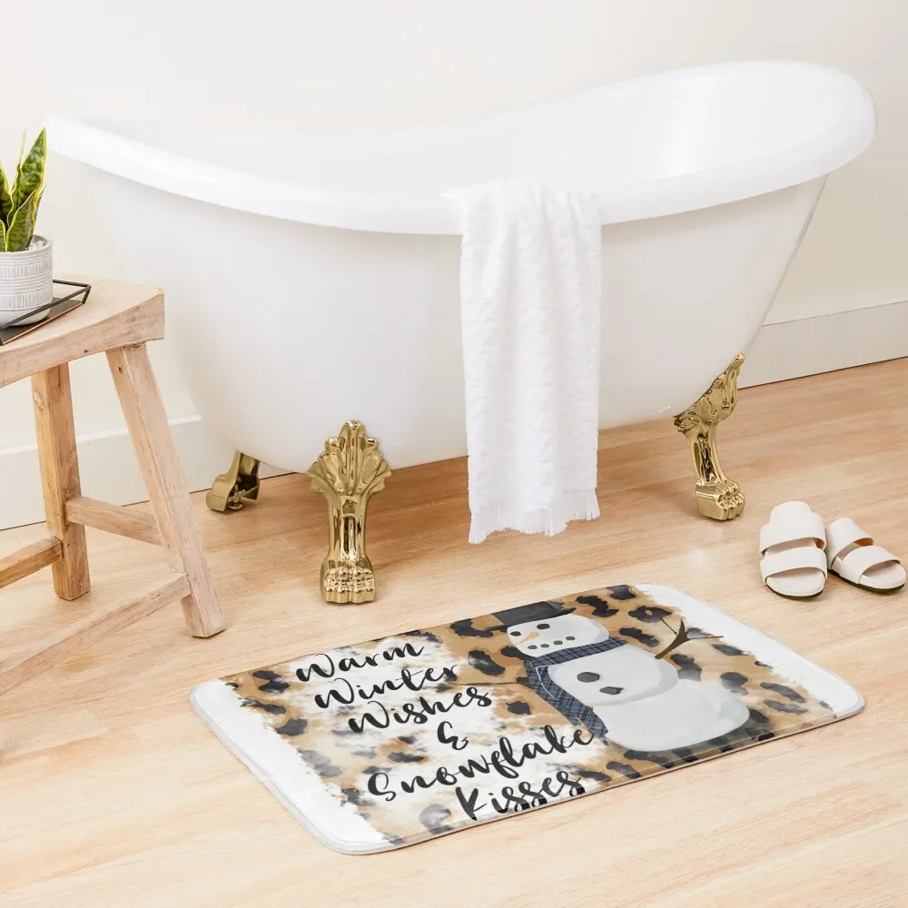 

Winter Vibes. Warm Winty Wishes Bath Mat Carpets For Bathrooms Front Door Anti Slip Bath Stickers Carpet For Shower Mat