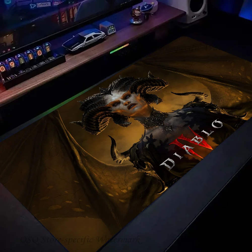 D-Diablo 4 IV Z Mousepad Large Gaming Mouse Pad LockEdge Thickened Computer Keyboard Table Desk Mat