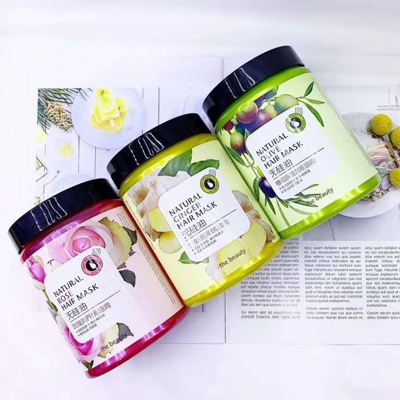 1000g Gaolilai Olive Hair Mask Silicone Free Deep Repair Smoothing Hair Conditioner No Steam Hair Treatment Balm For Dry Damaged