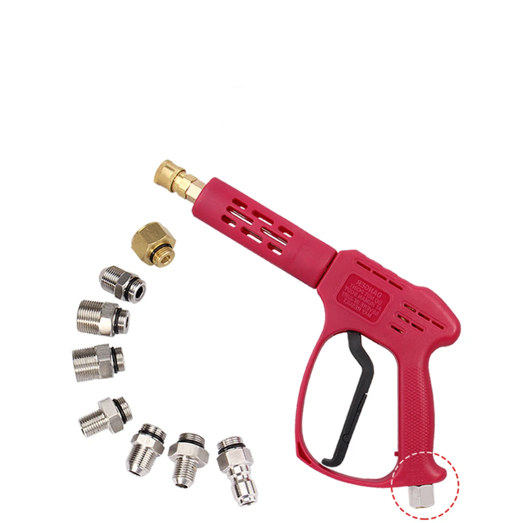 Imagem -06 - Lavadora o Conector Rápido Pistola de Água Mangueira de Saída da Cauda Adaptador de Rosca Externa Diâmetro Variável de Alta Pressã de Alta Pressão