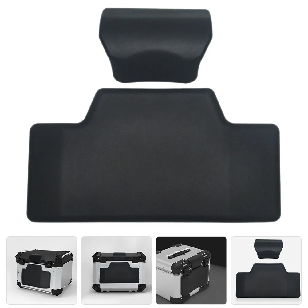 

2pcs Portable Motorcycle Backrest Cushion Passenger Seat Pad Comfortable Wear-Resistant Motorbike Rear Box Support Reusable