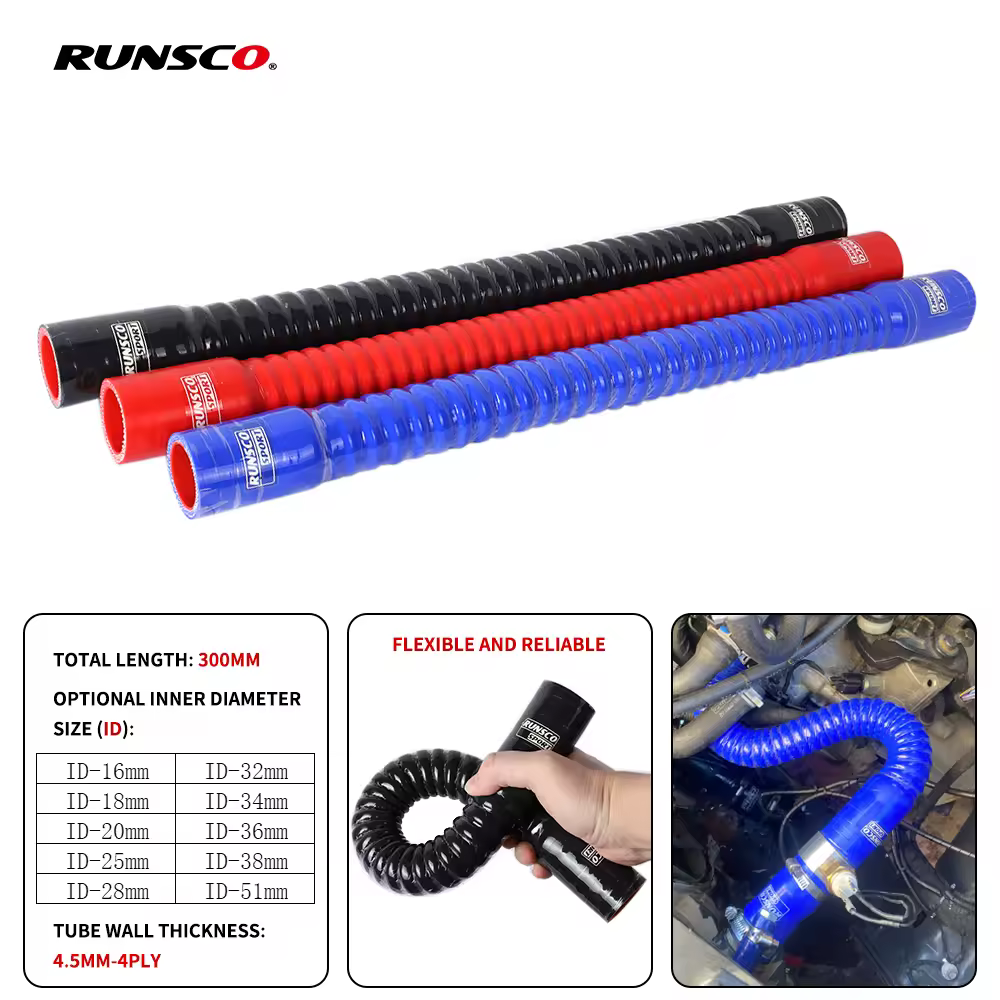 ID 32 34 36 38 51mm Tubo flessibile in silicone Tubo radiatore Tubo per BMW Aspirazione aria Gomma ad alta pressione Collegamento Lunghezza tubo 30 cm
