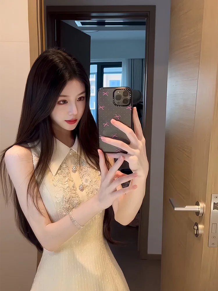 

Юбка-карандаш с завышенной талией, кружевными вставками, из смесового полиэстера, на молнии, модель Svel Bal