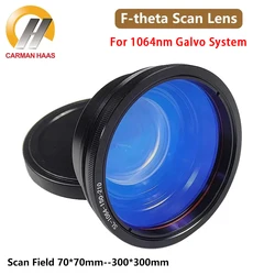 CARMANHAAS 1064nm F-theta Scan Lens Fiber Laser Scanner Lens 110*110mm 150*150mm 200*200mm 300*300mm For Laser Marking Machine