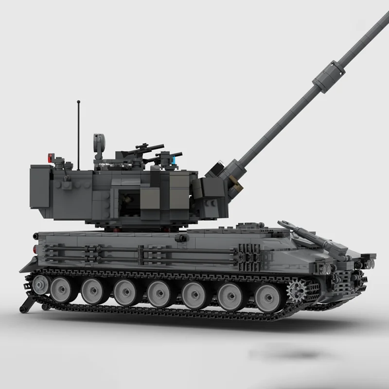 نموذج سيارة مدرعة Moc قوالب بناء وحدات M109AL IDF Trank نموذج التكنولوجيا كتل عيد الميلاد لتقوم بها بنفسك لعبة هدايا البناء #4