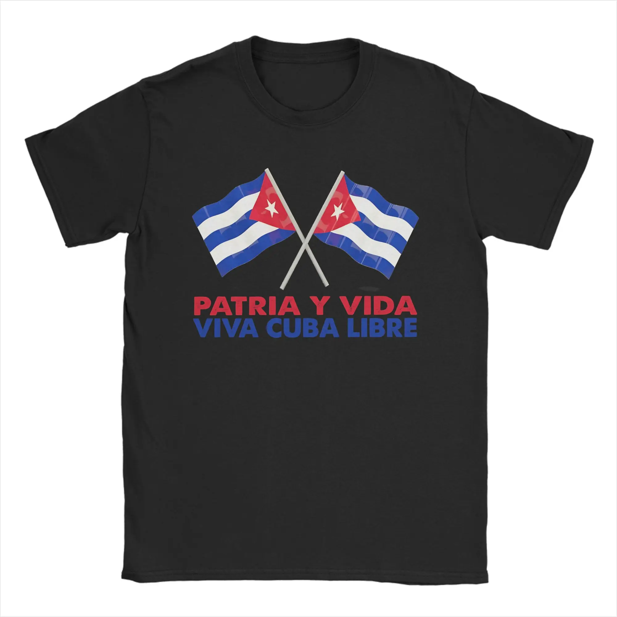 Men Women Print PATRIA Y VIDA - VIVA CUBA LIBRE trending   Tee T Shirt Cotton  T-shirts Clothing