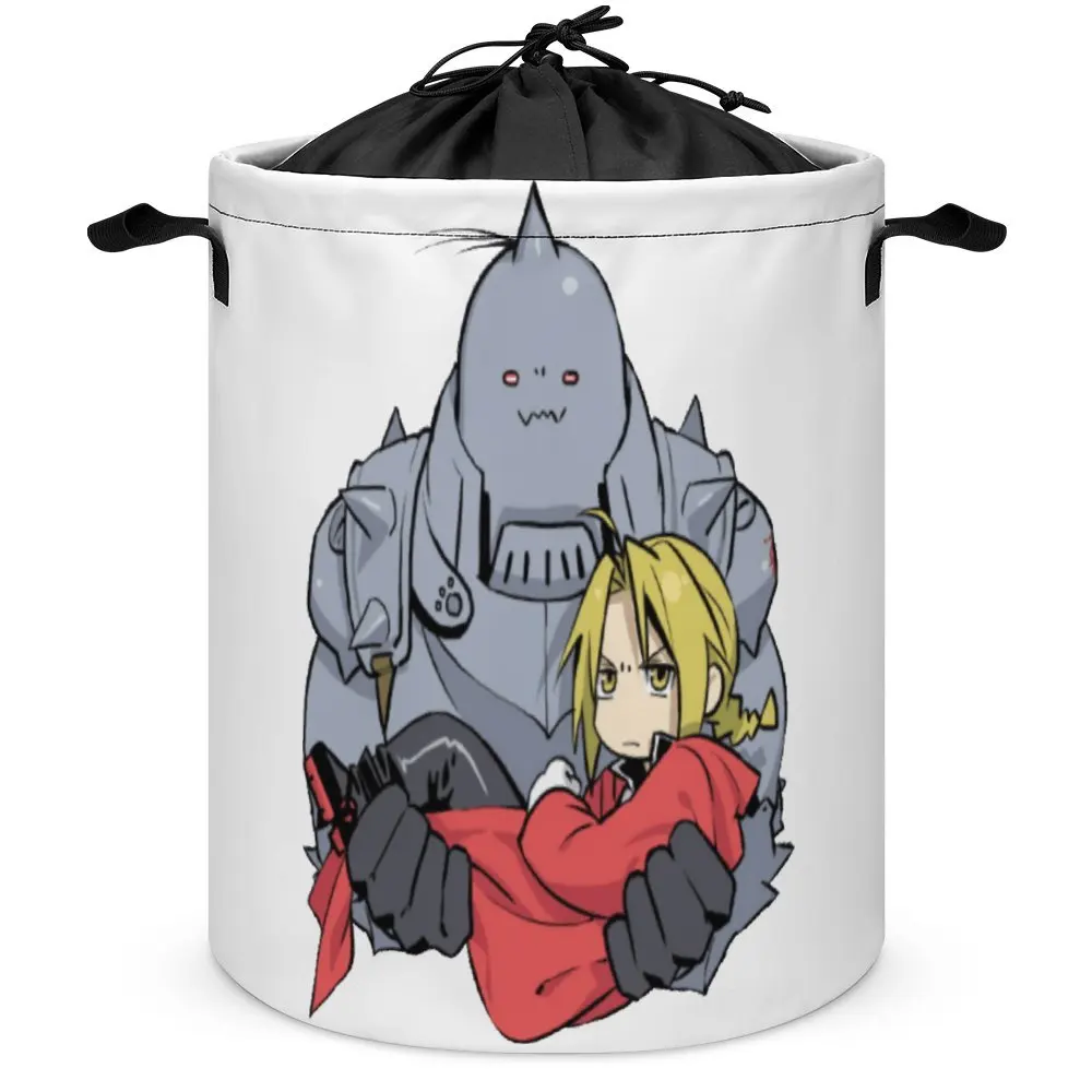 Fullmetal Alchemist Laundry Basket Tie Up Your Dirty Pocket Organizer Division Top Quality Storage of Socks Lifting Hand Conveni