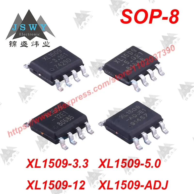 10 PCS SOP-8 XL1509-3.3 XL1509-5V0 XL1509-12 XL1509-ADJ Semiconductor Power Management IC Chip for PCB BOM Free Shipping