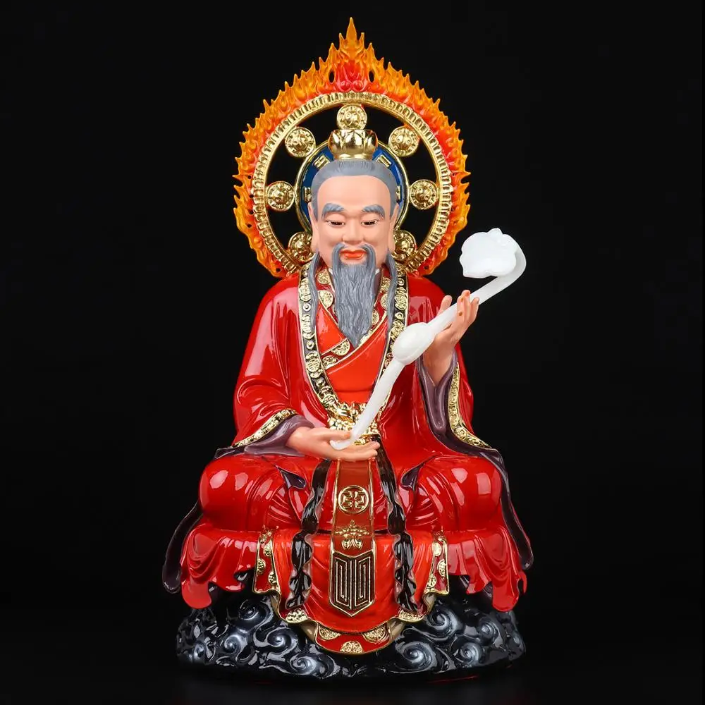 38CM large Lord of Heaven Dao Taoism LING BAO TIAN ZUN Almighty God Buddha statue HOME Temple efficacious family Protection