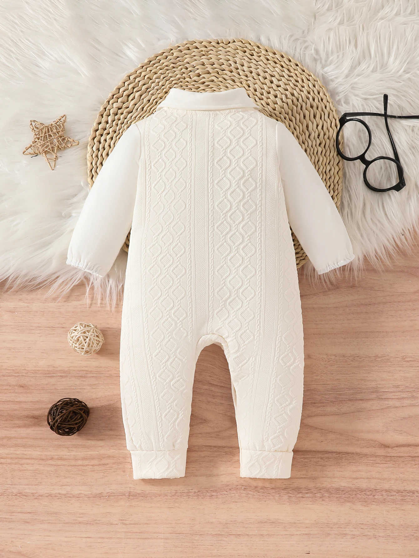 Infant Boys' Casual Polo Collar Romper