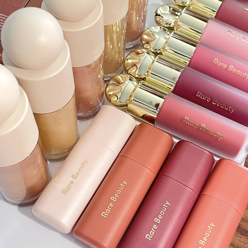 Rare Beauty Blush Lip Gloss Butter Lip Balm Highlight Smoothing Lasting Lubrication Portable Women Daily Care Makeup Moisturizer