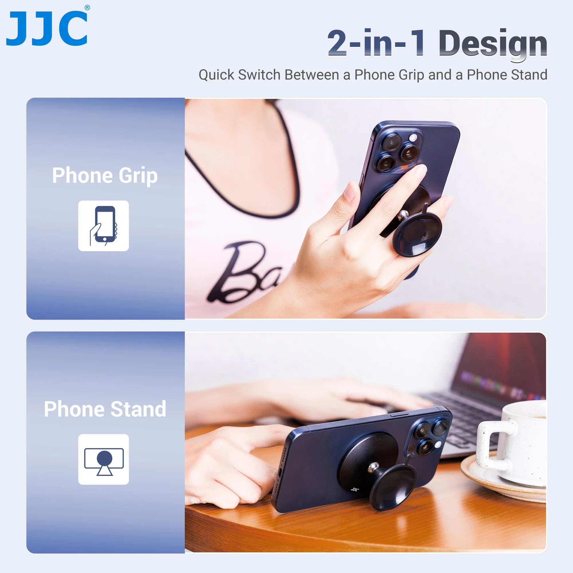 Держатель JJC Магнитный на присоске для iPhone 16 15 14 13 12 Pro Max