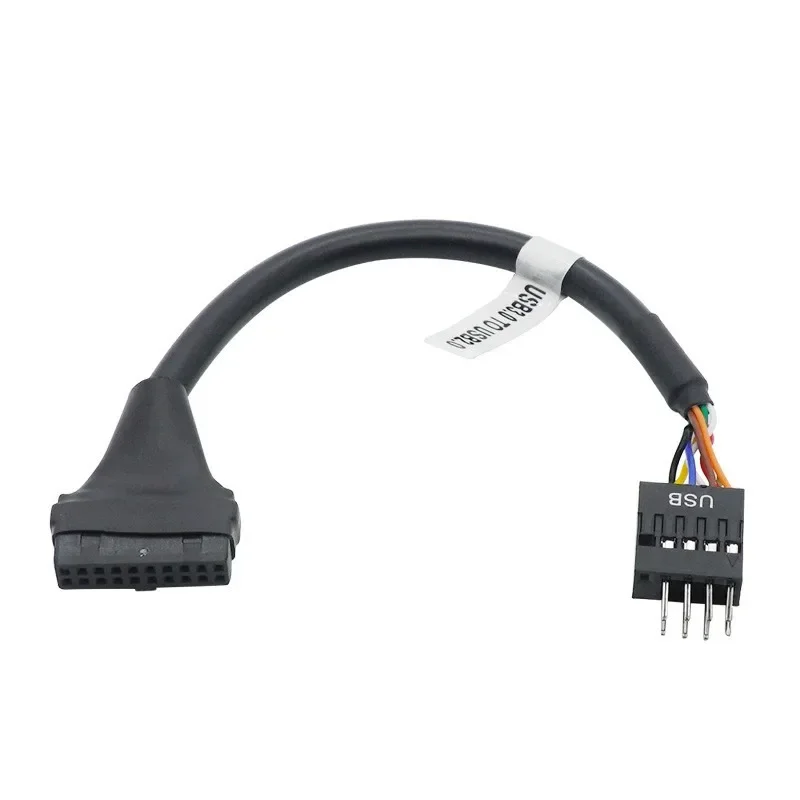 USB 3.0 to USB 2.0 Motherboard Adapter Cable 19Pin USB3.0 Male to 9Pin USB2.0 Female Motherboard Converter 6 inch 15cm