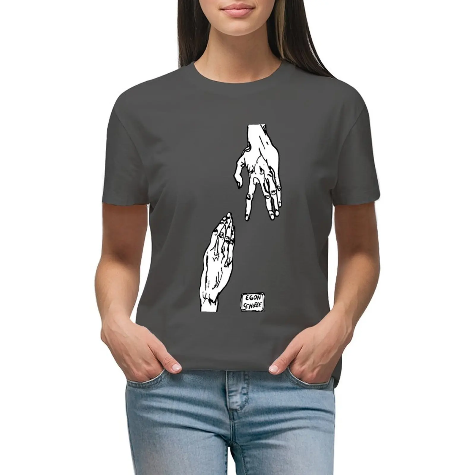 

Egon Schiele - Hands T-shirt animal print shirt for girls lady clothes clothes for woman