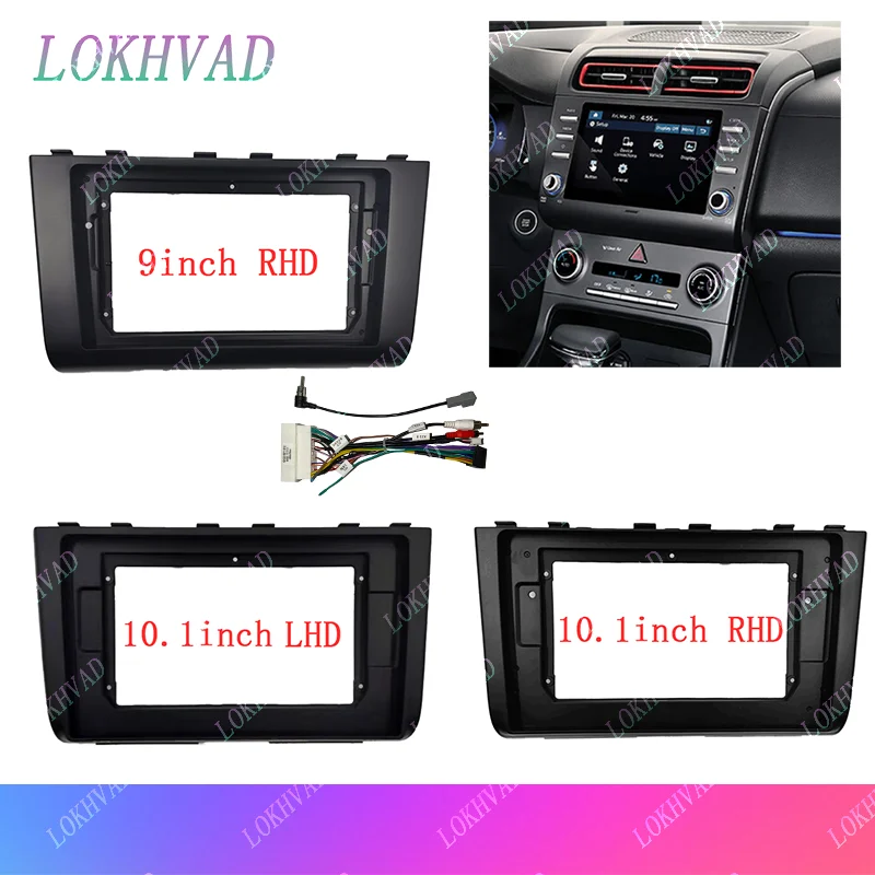 9 Inch/10 Inch Car Frame Fascia Adapter Android Radio Audio Dash Fitting Panel Kit For Hyundai IX25 Creta 2020-2021