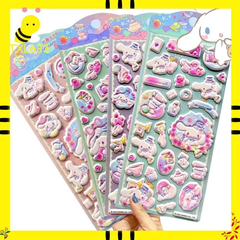 1-4 قطعة ثلاثية الأبعاد سينامورول ملصقات لطيف الكرتون سميكة ملصقات ثلاثية الأبعاد Diy بها بنفسك مذكرات ملصقات الزخرفية طالب هدايا عيد الميلاد