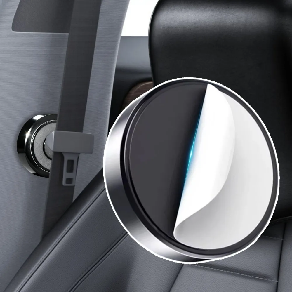 مقعد السيارة حزام كليب حامل مغناطيسي سدادة أسود ABS حزام الأمان مشبك مكافحة الضوضاء المثبت العالمي اكسسوارات السيارات الداخلية #4