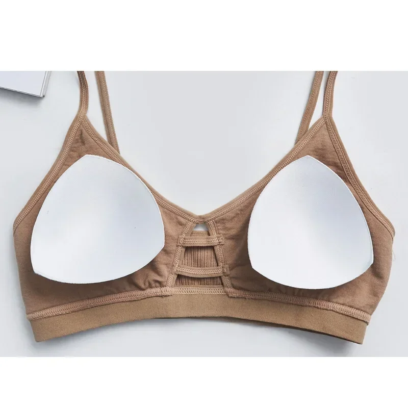 Thin Strap Bralette Sexy Lingerie Seamless Hollow Out Soft Bras for Women Wireless Push Up Bra Comfortable Underwear  Sexy Bra