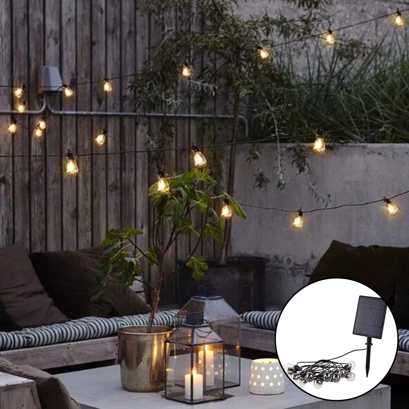 

Solar One For Twelve Led Light ABS Waterproof IP55 Garden Balcony Patio Street Holiday Christmas Decoration Solar Light Bulb