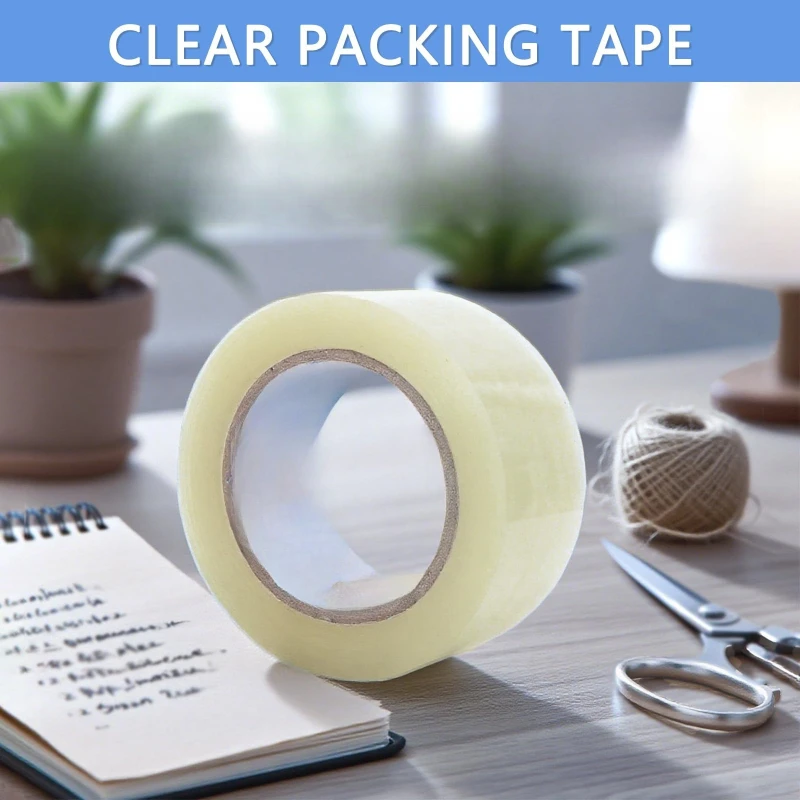 شريط عزل التغليف الصامت ذو التصاق عالي شفاف مثالي لورق المكتب وتخزين الختم السريع #1