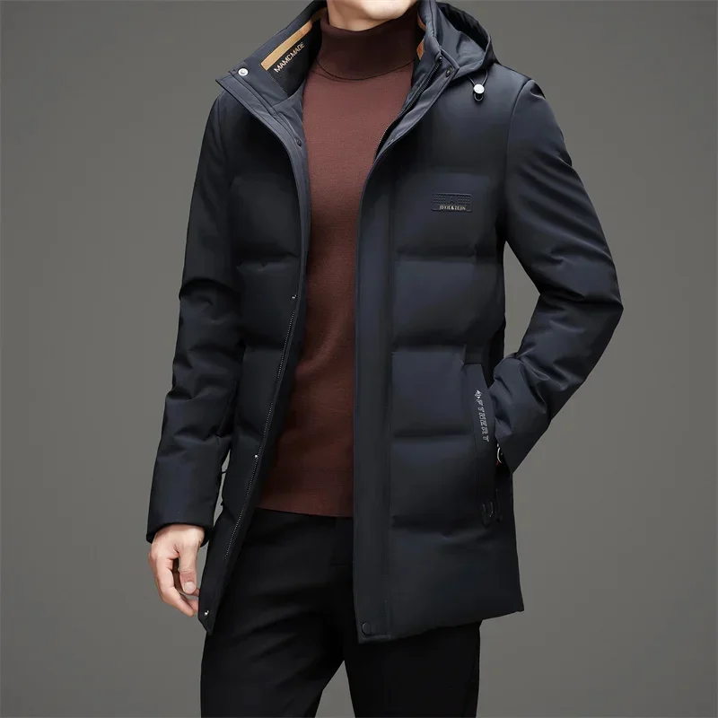 

COZOK Long Down Jacket Man Duck Men's Lightweight Padding Male Winter Brand Jackets Cold Clothes Mens Coat