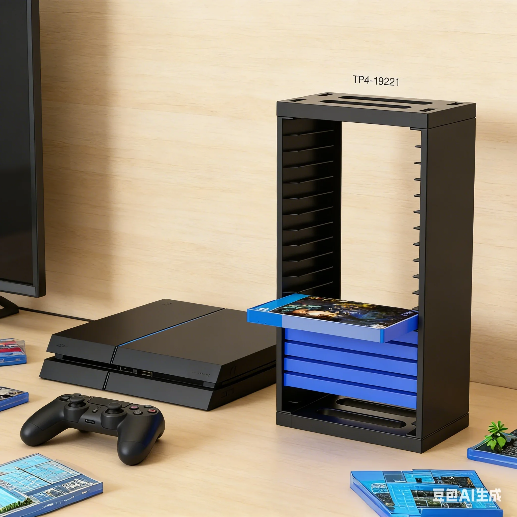 

Стеллаж-башня для хранения игровых дисков PS4: Организатор и подставка для демонстрации коллекции, полка для дисков, игровые аксессуары