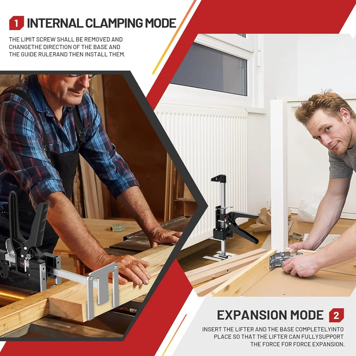 Multifunctional Furniture Jack for Cabinet & Tile Installation, 440LBS Load Capacity, Adjustable Height Tool