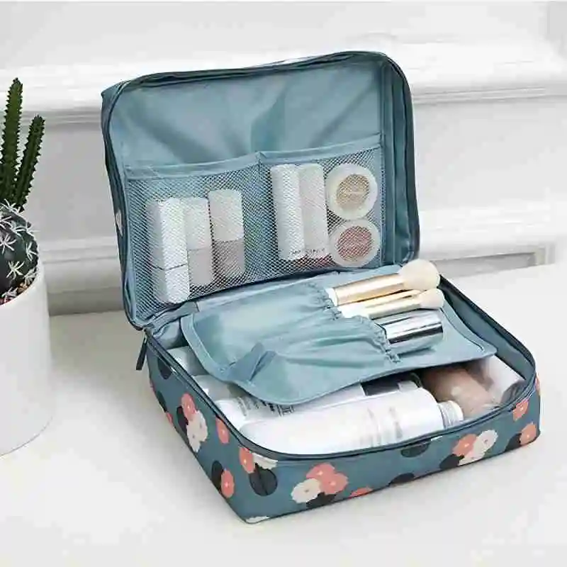 Travel Waterproof Storage Bag Makeup Case For Women, Cosmetic Organizer Wash Bag For Toiletries Travel Accessories