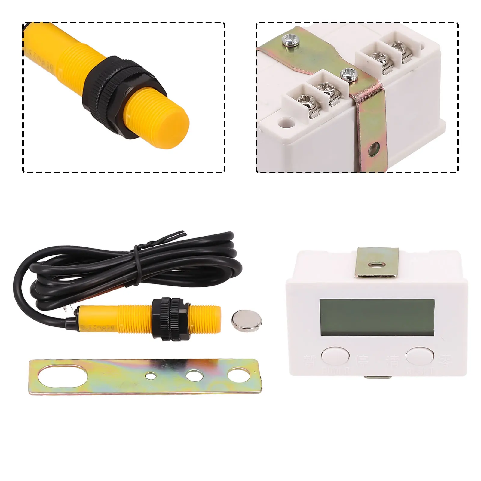 Electronic Digital 5 Counter Industrial Magnetic Sensor Switch Punch Counter Electronic Digital 5 Counter Industrial Magnetic