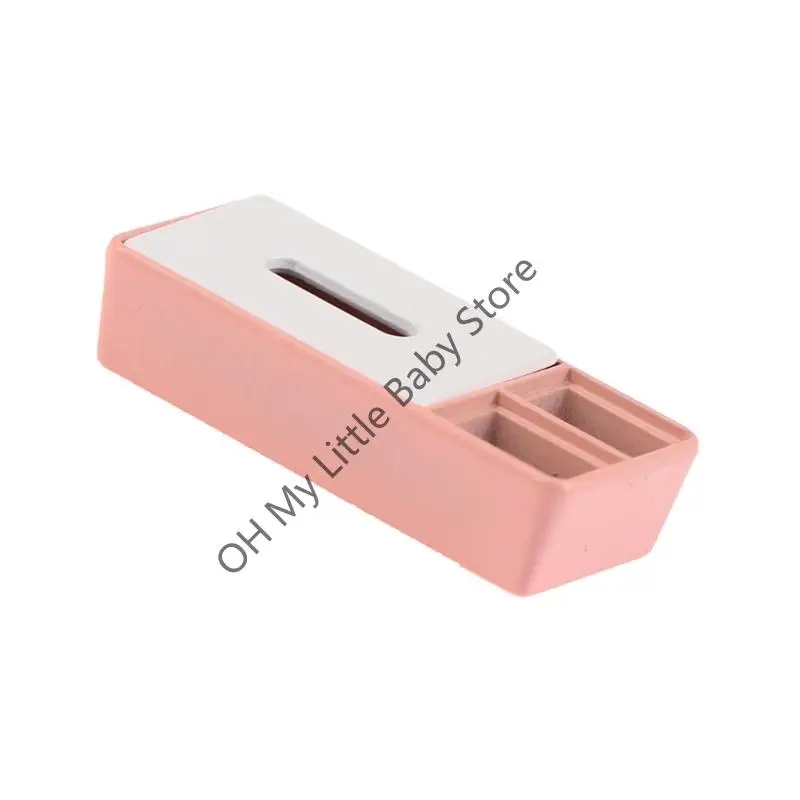 M76C Miniature Tissue Box Holder Plastic Doll House Scene Scene Scene Scene Scene Scene