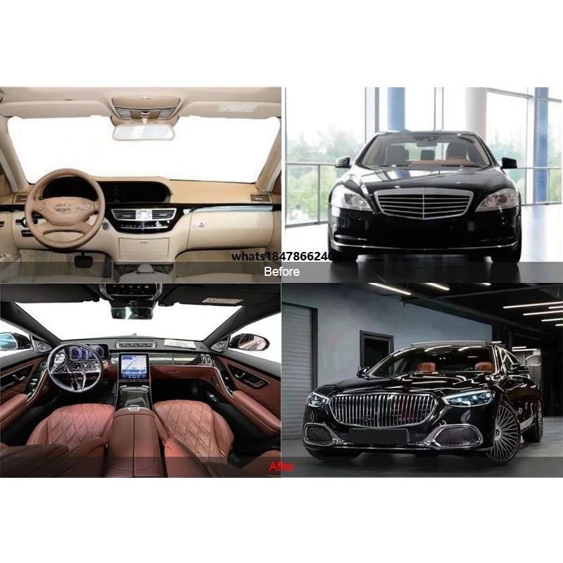 OUYE para Classe S W221 a W223: Acessórios de Modificação Interna para Carros, Painel de Acabamento do Painel de Controle e Bancos Automotivos - Lança