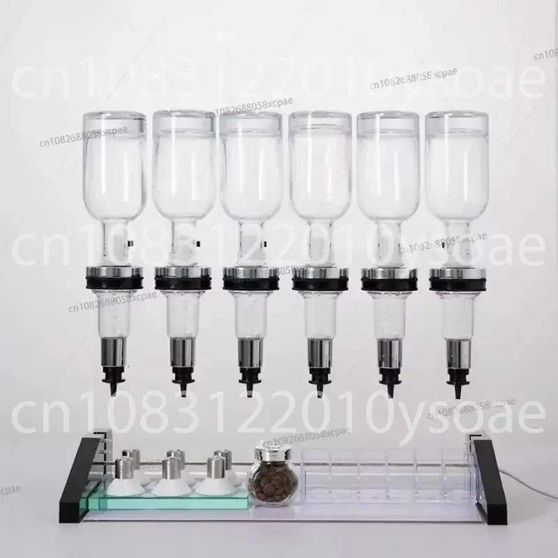 Bulk Perfume Bar Dispenser Display Stand New Dual-Valve Pump Head Upside-Down Bottle Loose Perfume Sales Shelf