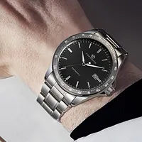 FORSINING Original Calendar Automatic Movement Man Watch Mechanical Stainless Steel Elegant Men's Wrist Watches Luxury Clockwork