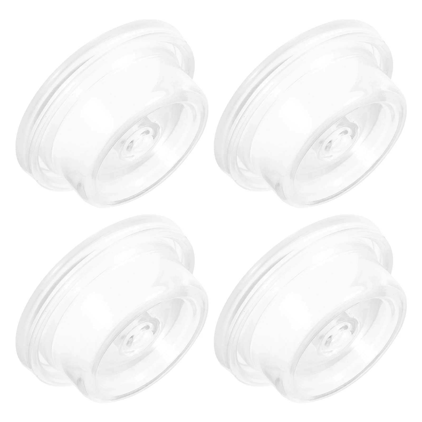 

4 шт., силиконовые детали молокоотсоса, прозрачные миски, ручные аксессуары, прочное использование, совместимые принадлежности для грудного вскармливания, новинка