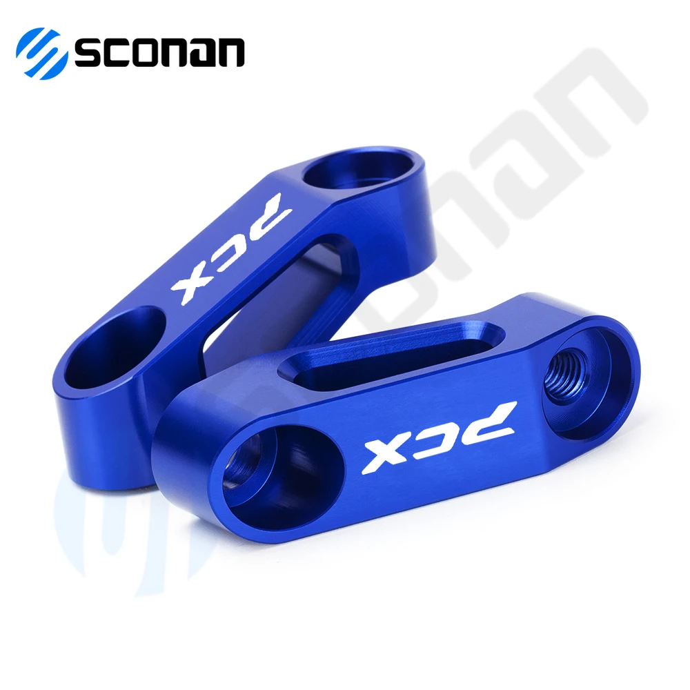 

For PCX 125 150 160 -2023 2024 All Year Mirrors extender Rearview Mirror Extender Adaptor Motorcycle Accessories CNC Aluminum