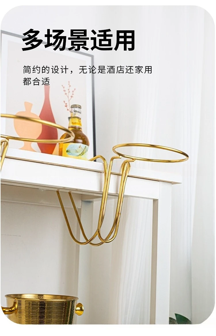 high-value 304 stainless steel desktop ice bucket holder, iced bucket holder, bar restaurant KTV champagne rack