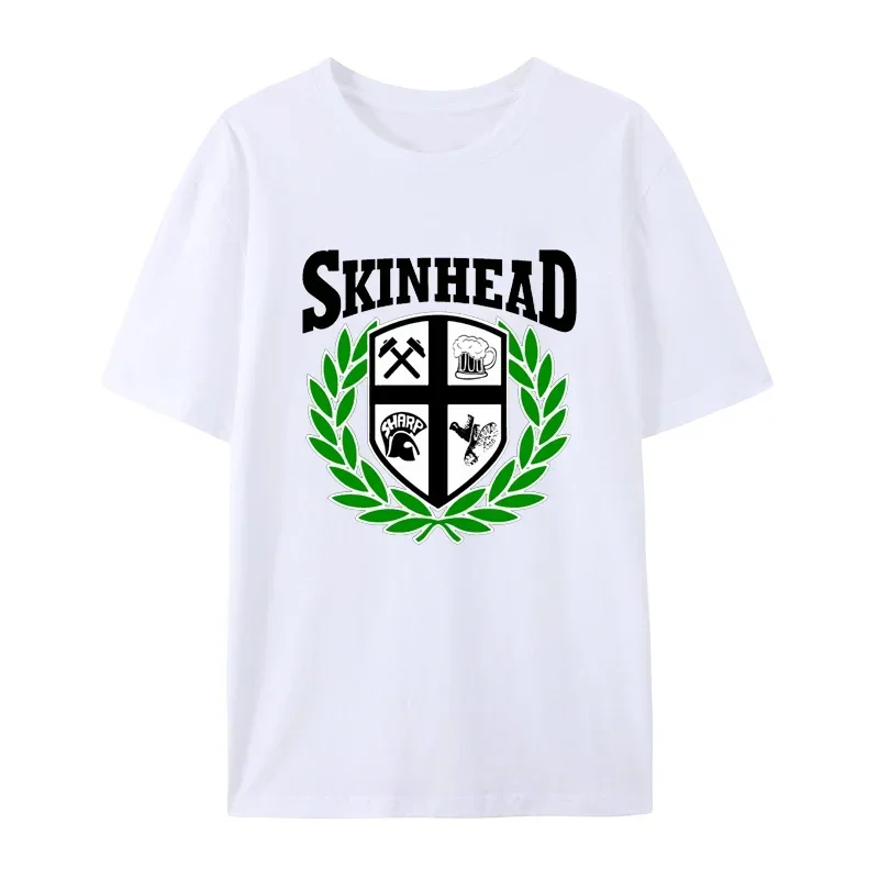 cotton OI SKA SKINS SCOOTERS PUNKS RUDEBOYS SPIRIT OF Tops Unisex Loose Breathable Graphic Tees SKINHEAD LAUREL graphic t shirts